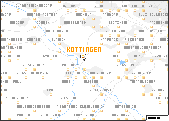 map of Köttingen