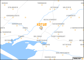 map of Kotur