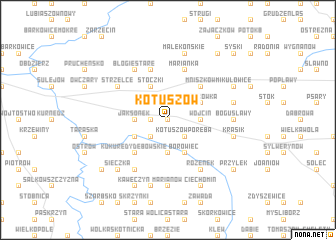 map of Kotuszów