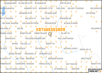 map of Kotuwegedara