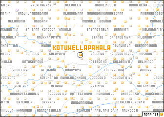 map of Kotuwella Pahala