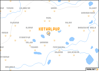 map of Kotwālpur