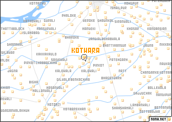 map of Kot Wāra