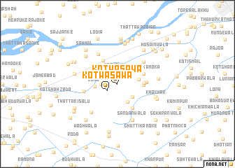 map of Kot Wasāwa