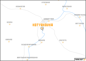 map of Kotyakovka
