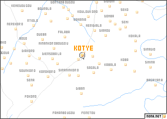 map of Kotyè