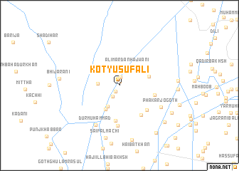 map of Kot Yusuf Ali