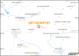 map of Kotyuzhintsy