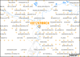 map of Kotzenbach