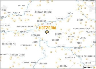 map of Kot Zendi
