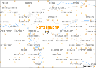 map of Kotzendorf