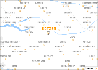 map of Kotzen