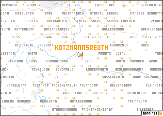 map of Kotzmannsreuth