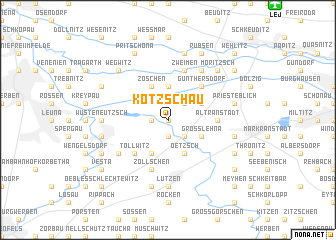 map of Kötzschau