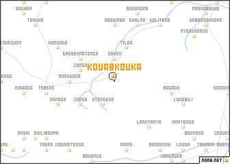 map of Kouabkouka