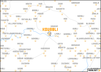 map of Kouabli