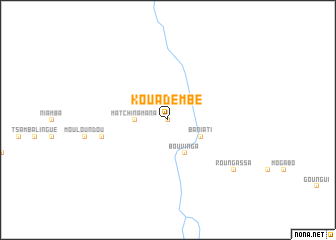 map of Kouadembé