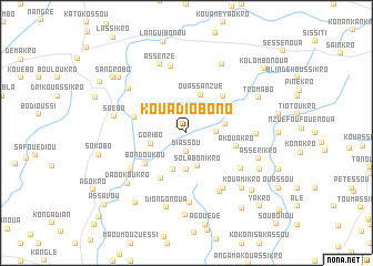 map of Kouadio-Bono