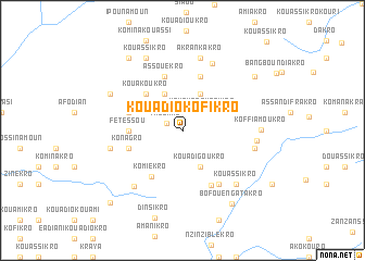 map of Kouadio-Kofikro