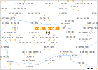 map of Kouadio-Kouami