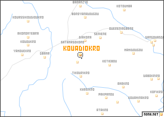 map of Kouadiokro