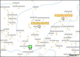 map of Kouadiokro