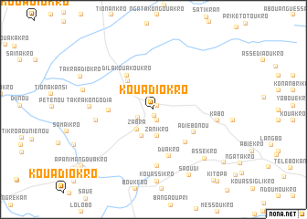 map of Kouadiokro