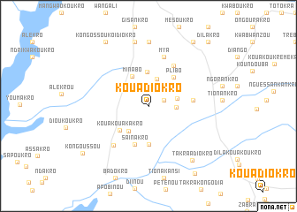 map of Kouadiokro