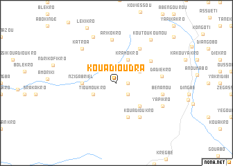 map of Kouadioudra