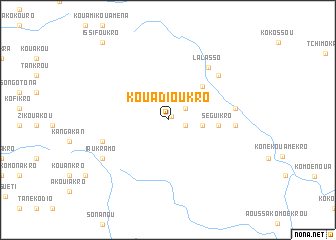 map of Kouadioukro