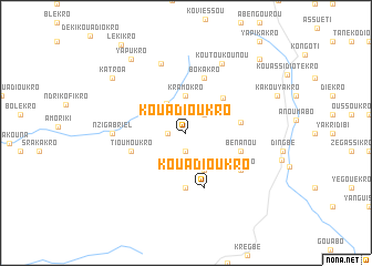 map of Kouadioukro