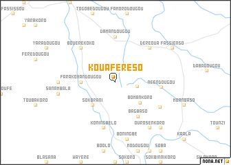 map of Kouaféréso