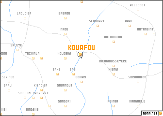 map of Kouafou