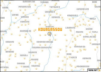 map of Kouagassou