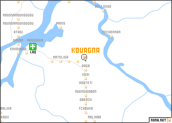 map of Kouagna