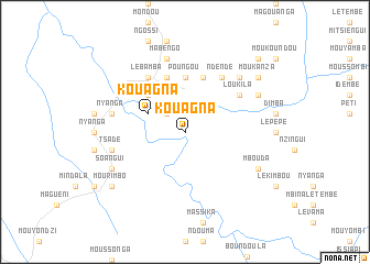 map of Kouagna