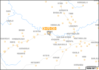map of Kouaka