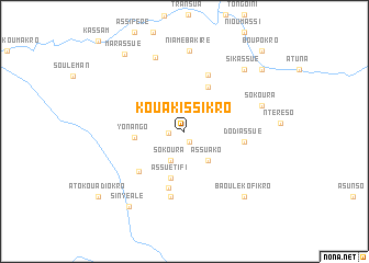 map of Kouakissikro