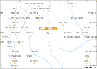 map of Kouakopé