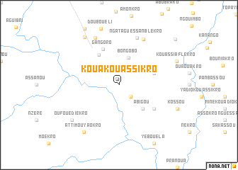 map of Koua-Kouassikro