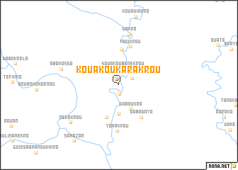 map of Kouakoukarakrou