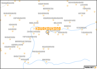 map of Kouakoukona