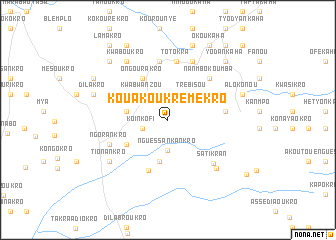 map of Kouakou Krémékro