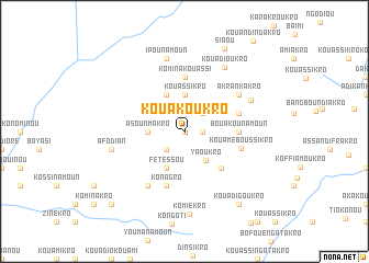 map of Kouakoukro