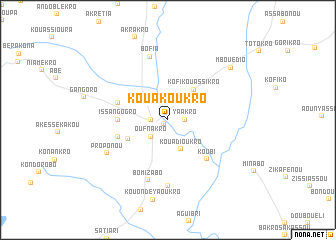 map of Kouakoukro