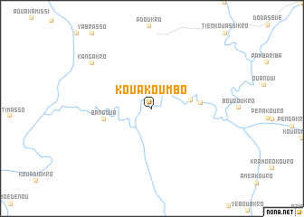 map of Kouakoumbo