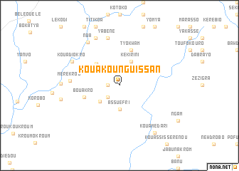 map of Kouakounguissan