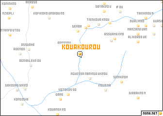 map of Kouakourou