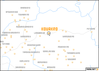 map of Kouakro