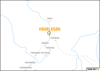 map of Koualégou